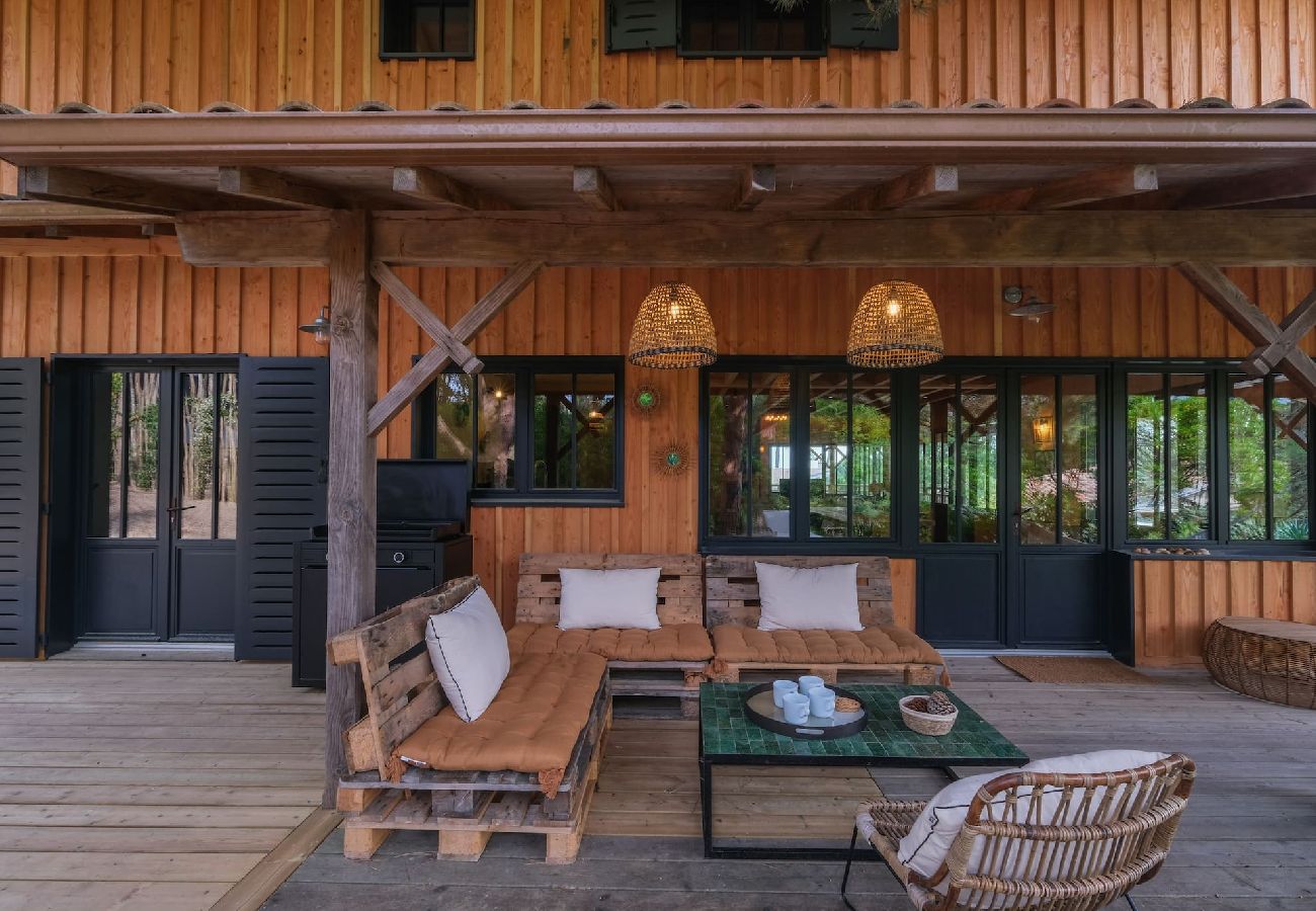 Maison à Lège-Cap-Ferret - Villa Gaudina vacances au canon pour 12